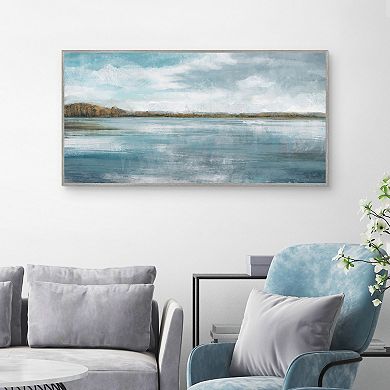 Masterpiece Lakeside Blues II Panel By Studio Arts Framed Wall Art