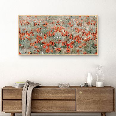 Masterpiece Poppy Meadow By Studio Arts Framed Wall Art