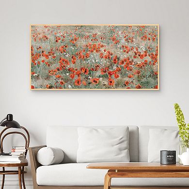 Masterpiece Poppy Meadow By Studio Arts Framed Wall Art