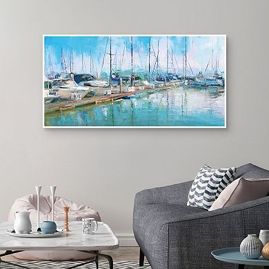 Masterpiece Summer Harbor by Studio Arts Framed Wall Art