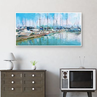 Masterpiece Summer Harbor by Studio Arts Framed Wall Art