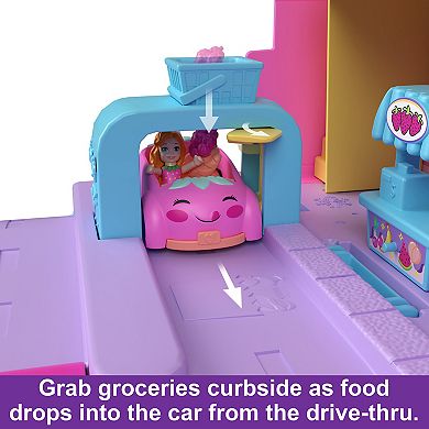 Polly Pocket Micro Dolls, Food Toys & Fresh Market Playset
