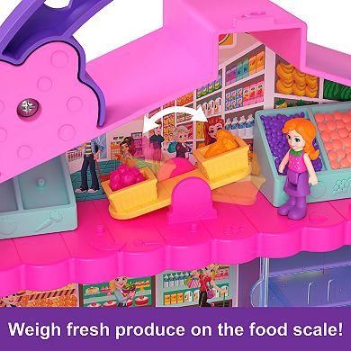 Polly Pocket Micro Dolls, Food Toys & Fresh Market Playset