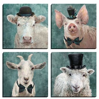 Masterpiece Fancy Farm I - IV by Studio Arts Canvas Wall Art