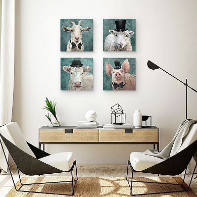 Masterpiece Fancy Farm I - IV by Studio Arts Canvas Wall Art