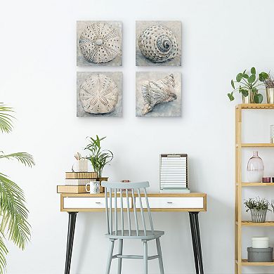 Masterpiece Artisan Shell I - IV by Studio Arts Canvas Wall Art