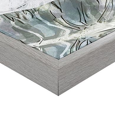 Masterpiece Coastal Floral in Blue I & II by Studio Arts Framed Wall Art