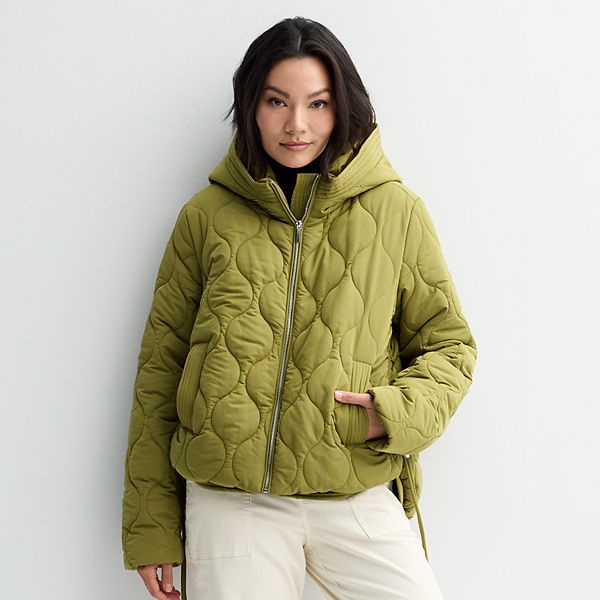 人気☆MISCHIEF☆ QUILTED HOODED JACKET Women's Fourth + Bay Quilted Jacket