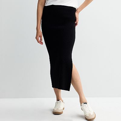 【THE SHISHIKUI】 Rib Skirt / BLACK / S THE SHISHIKUI】 Rib Skirt / BLACK / S