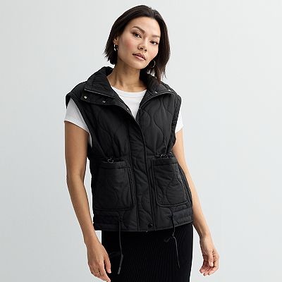 Kohls quilted vest shop