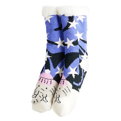 Juniors IVORY ELLA Starry Night Sherpa Lined Knit Socks