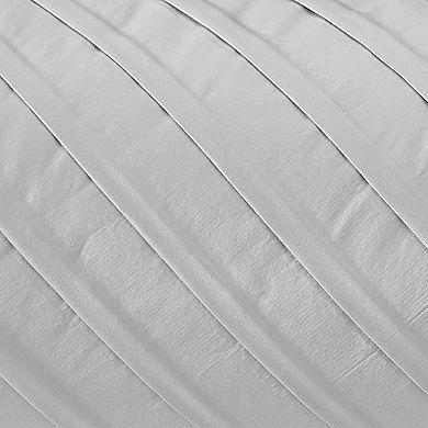 5th Avenue Lux James Pleated Silver 9 Piece Queen Comforter Set