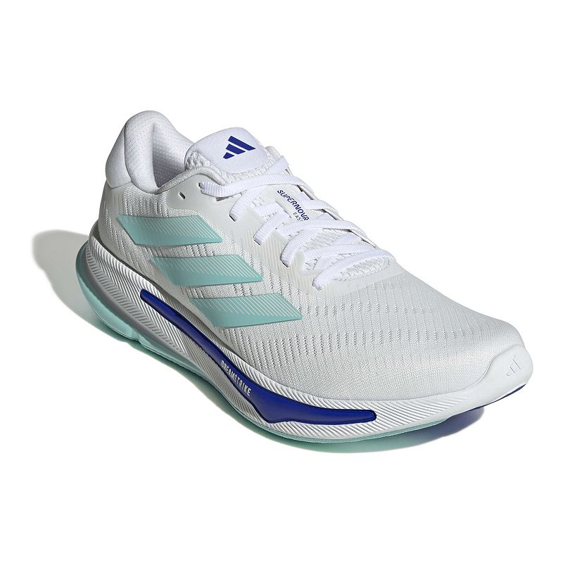 adidas Supernova Ease Men's Running Shoes, Size: 8.5, White Aqua Blue