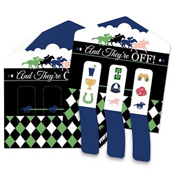 Big Dot Of Happiness Kentucky Horse Derby Party Game Cards Pull Tabs 3-in-a-row 12 Count