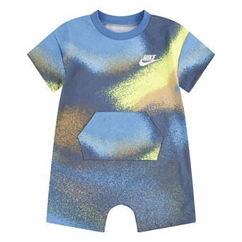 Newborn Baby Boys Nike Club Express Fashion Tie-Dye Romper