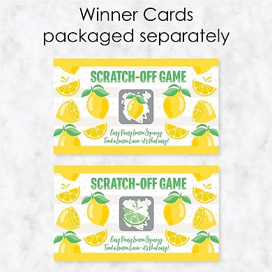 Big Dot Of Happiness So Fresh Lemon - Citrus Lemonade Party Game Scratch Off Cards - 22 Count