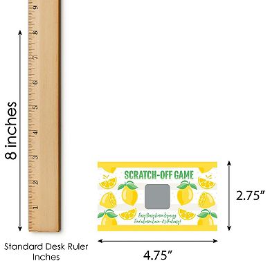 Big Dot Of Happiness So Fresh Lemon - Citrus Lemonade Party Game Scratch Off Cards - 22 Count