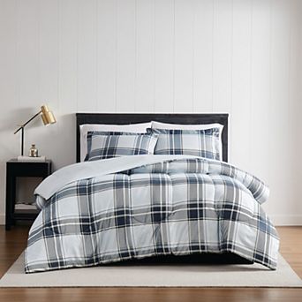 London Fog Nottingham Plaid Comforter Set with Shams