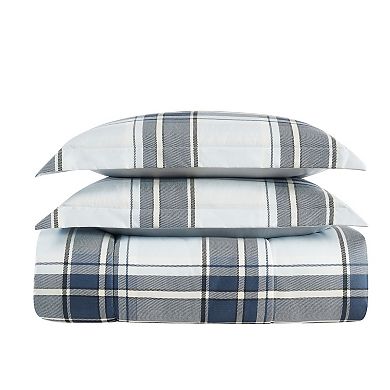 London Fog Nottingham Plaid Comforter Set with Shams