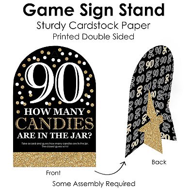 Big Dot Of Happiness Adult 90th Birthday How Many Candies Birthday Party Candy Guessing Game