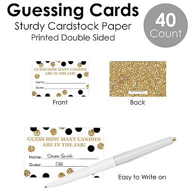 Big Dot Of Happiness Adult 90th Birthday How Many Candies Birthday Party Candy Guessing Game