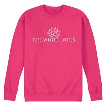 Men's White Lotus Logo Fleece Sweatshirt