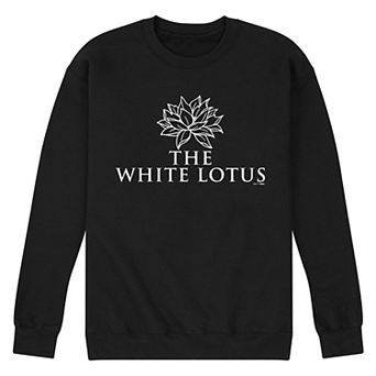 Men's White Lotus Logo Fleece Sweatshirt