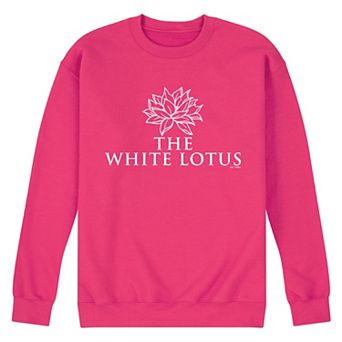 Men's White Lotus Logo Fleece Sweatshirt