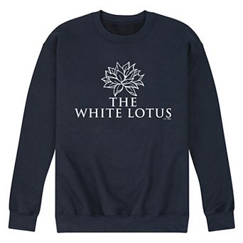 Men's White Lotus Logo Fleece Sweatshirt