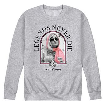 Men's White Lotus Legends Never Die Fleece Sweatshirt