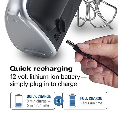 Hamilton Beach Cordless Hand Mixer with Infinite Speed Control