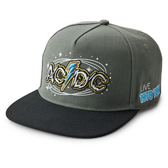 Men's ACDC 1978 Tour Stars & Swirls Flat Brim Hat