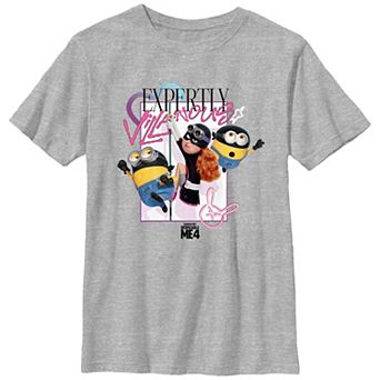 Boys 8-20 Despicable Me 4 Expertly Villainous Cover Graphic Tee