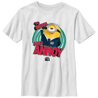 Boys 8-20 Despicable Me 4 To Serve And Annoy Graphic Tee