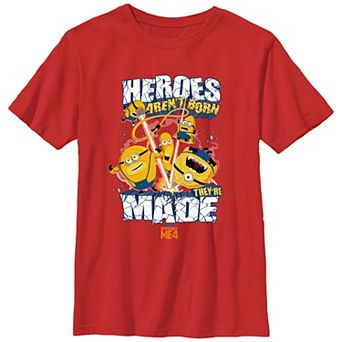 Boys 6-20 Despicable Me 4 Heroes Aren't Born They're Made Graphic Tee