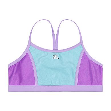 Girls 4-16 ZeroXposur Metallic Color-Block Bikini with Tank Top 2-Piece Swim Set