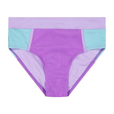 Girls 4-16 ZeroXposur Metallic Color-Block Bikini with Tank Top 2-Piece Swim Set