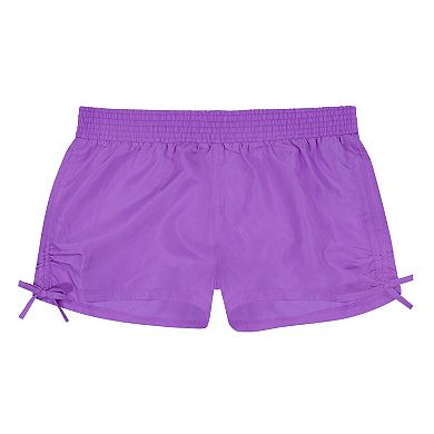 Girls 4-16 ZeroXposur Terrace Zip Front 1-Piece with Shorts 2-Piece Swim Set