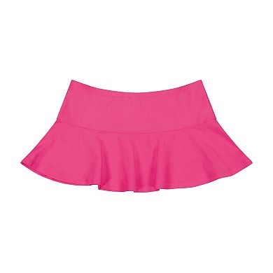 Girls 4-16 ZeroXposur Botany Printed Side 1-Piece with Skirt 2-Piece Swim Set