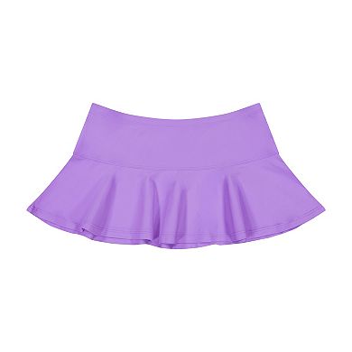 Girls 4-16 ZeroXposur Savanna Scallop Lasercut Tankini Set with Skirt 3-Piece Swim Set