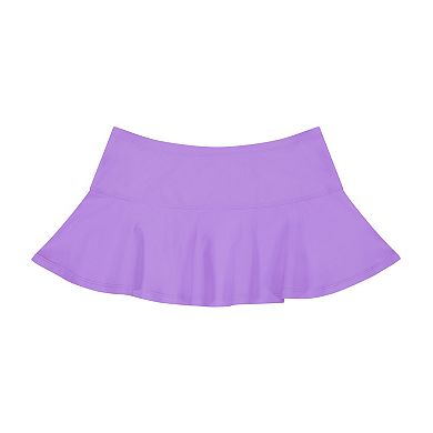 Girls 4-16 ZeroXposur Savanna Scallop Lasercut Tankini Set with Skirt 3-Piece Swim Set