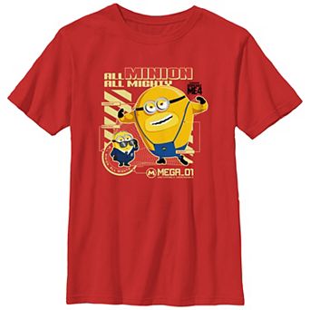 Boys 8-20 Despicable Me 4 All Minion All Mighty Graphic Tee