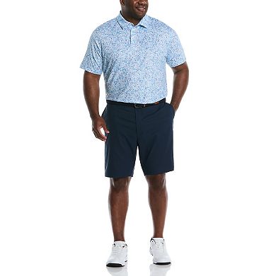 Big & Tall Grand Slam Paint Splatter Print Short Sleeve Golf Polo