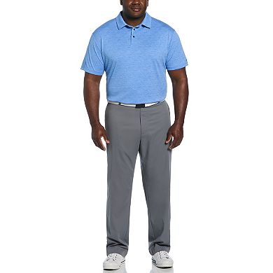 Big & Tall Grand Slam Jacquard Geo Short Sleeve Golf Polo Shirt