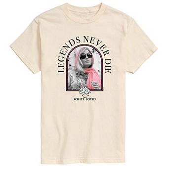 Men's White Lotus Legends Never Die Graphic Tee