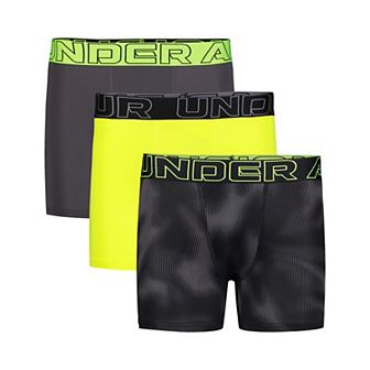 Boys 8-20 Under Armour 3-Pack Performance Tech Print Boxer Brief Set