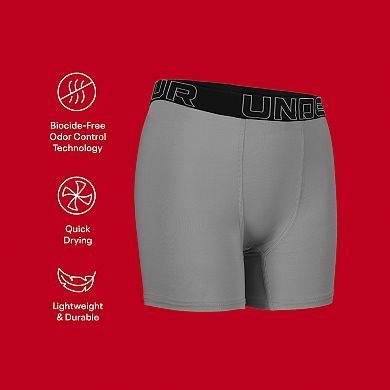 Boys 8-20 Under Armour 3-Pack Performance Tech Solid Boxer Brief Set