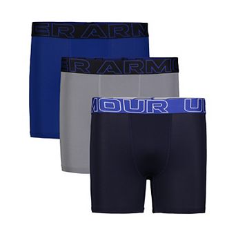 Boys 8-20 Under Armour 3-Pack Performance Tech Solid Boxer Brief Set