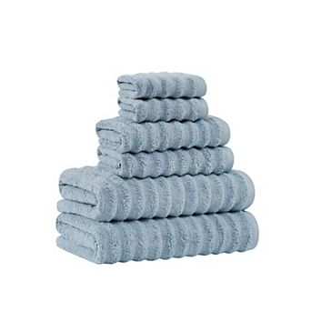 Borghese Ribbed Zero Twist 6 pc Towel Set