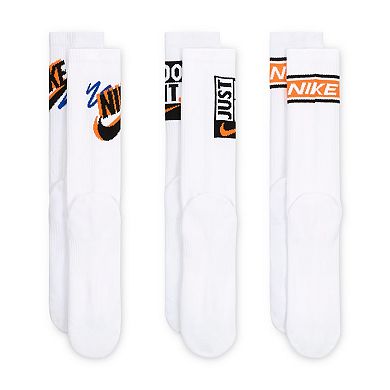 Men's Nike 3-Pack Everyday Plus Crew Socks